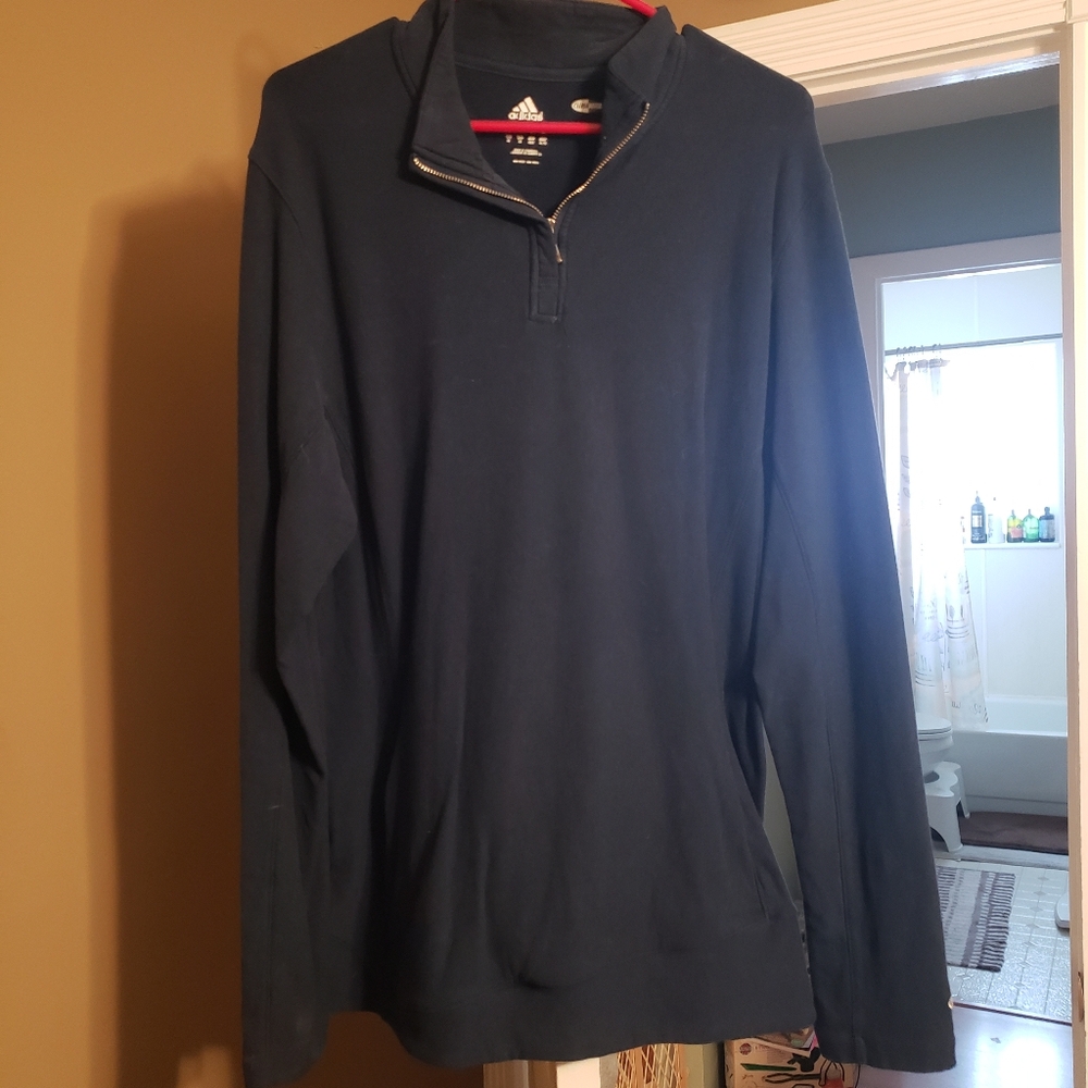 Adidas Navy Blue 1/4 Zip ClimaWarm  Longsleeve Shirt